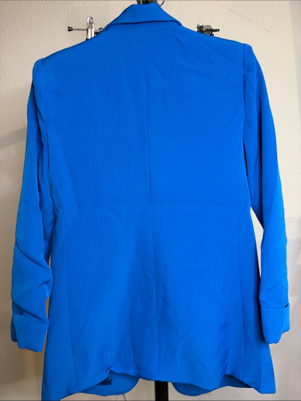 Zenana Outfitters Electric Blue Open-Front Blazer - Picture 4 of 4